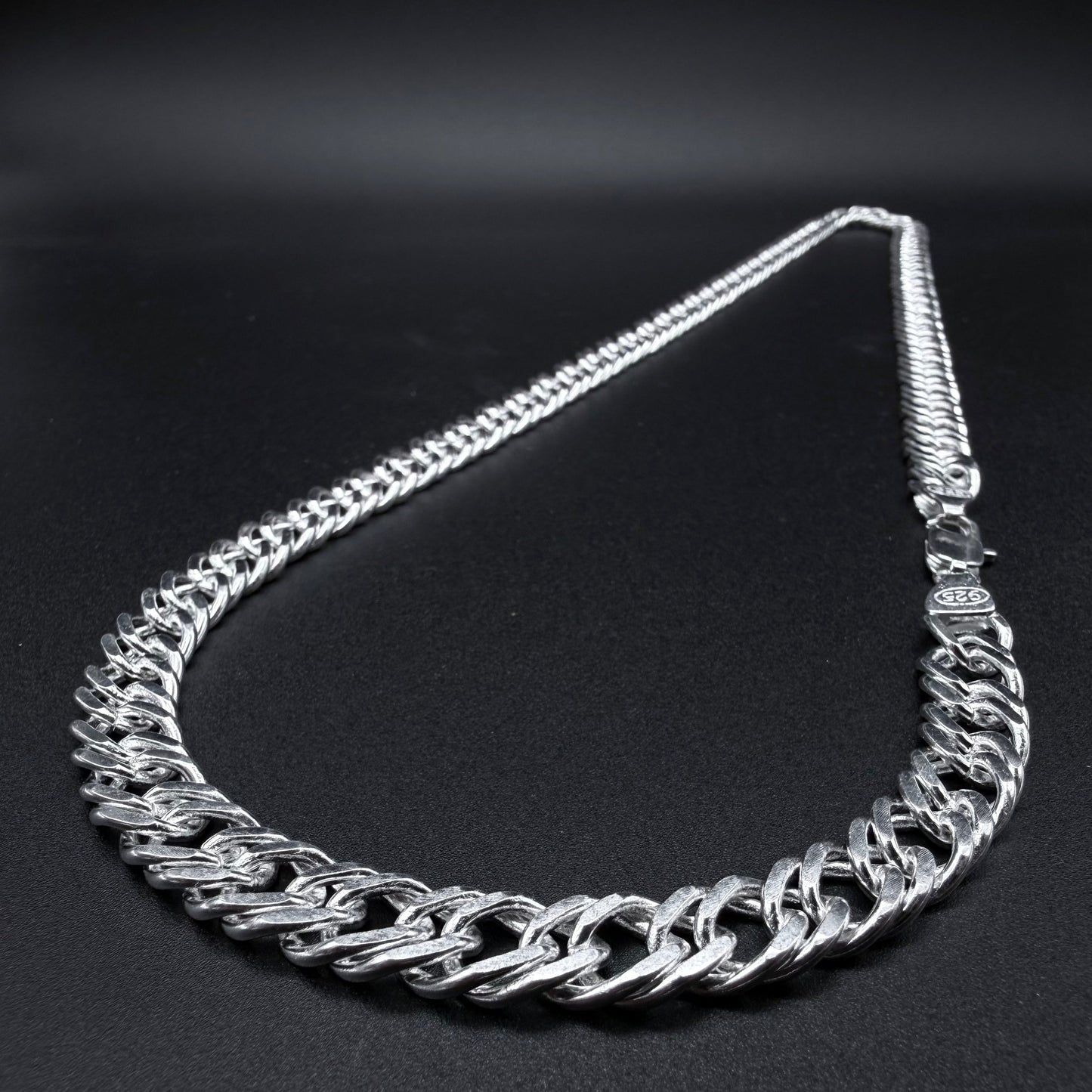 Cadena Triple Grumet 9mm – Silver Ice 02