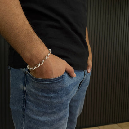 Pulsera Rolo 9mm – Silver Ice 02