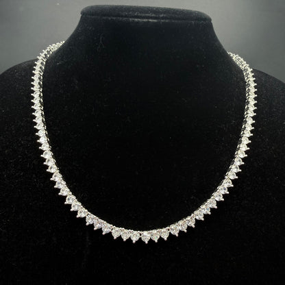 Collar Gotas de Luz circones blancos Plata 925