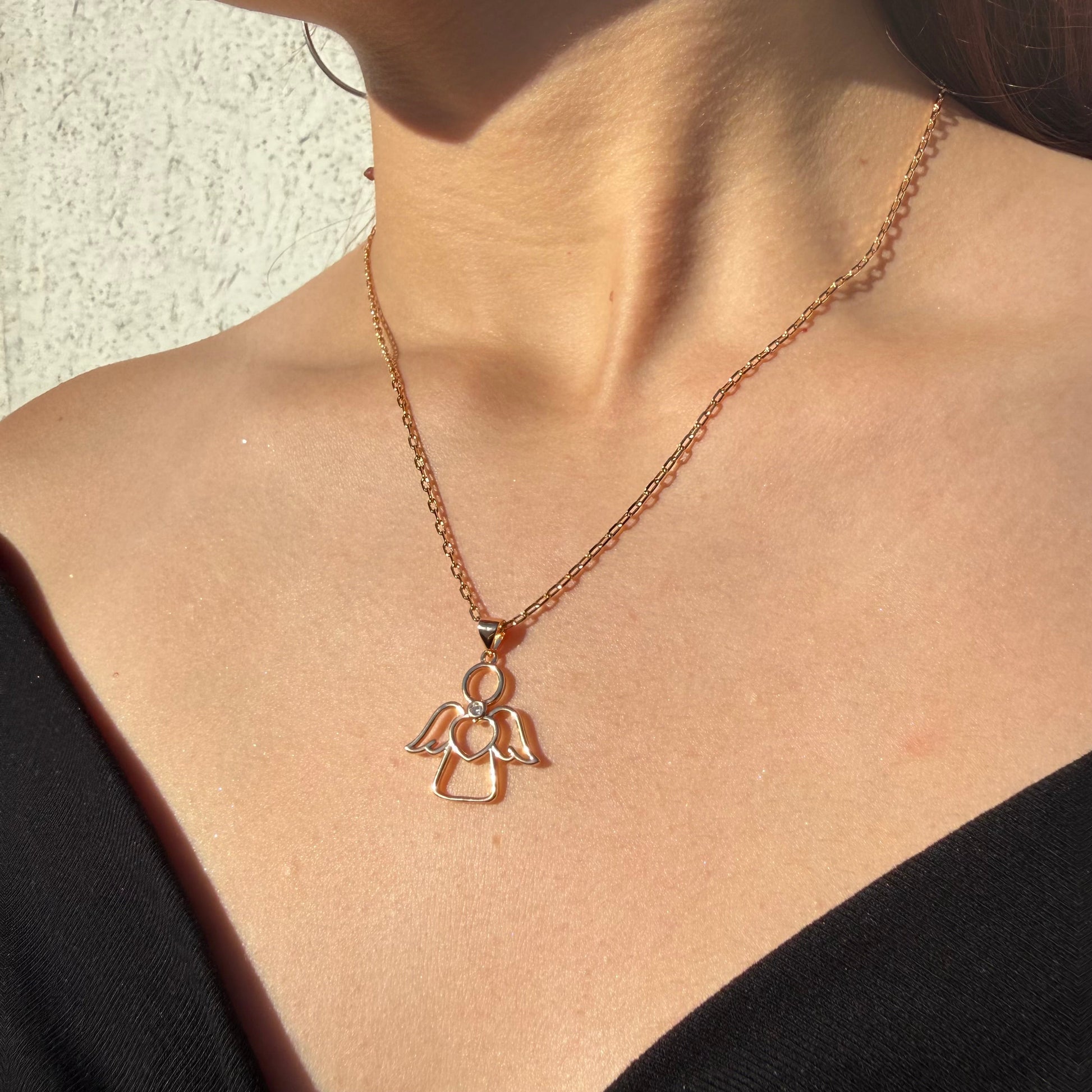 Cadena Ángel de Luz - Oro Goldfilled Rosa – Silver Ice 06