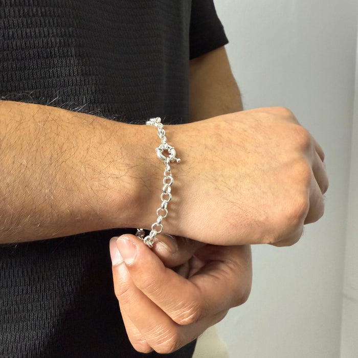 Pulsera Rolo 6mm – Silver Ice 02
