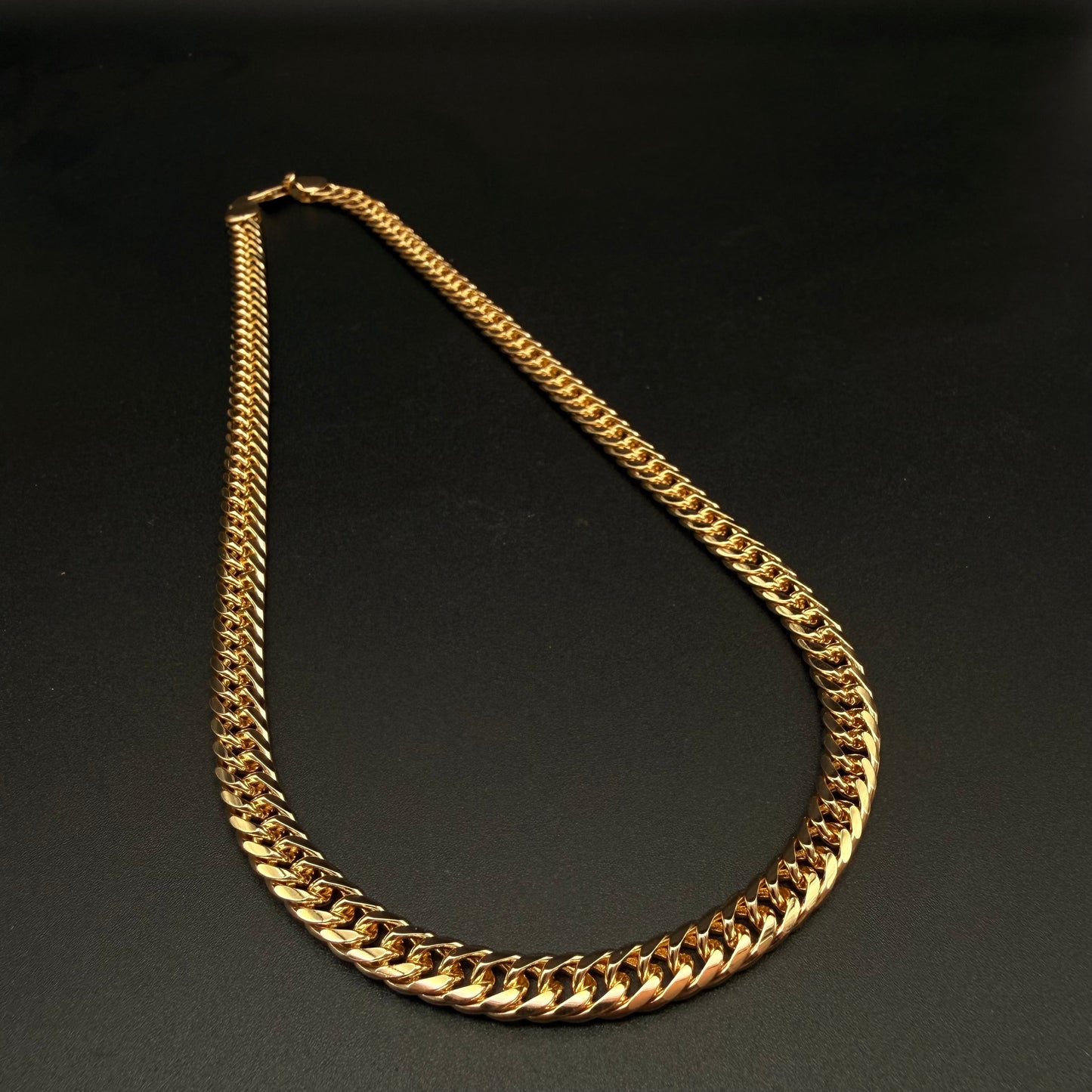 Cadena Doble Cubana Oro – 6 mm – Silver Ice 05