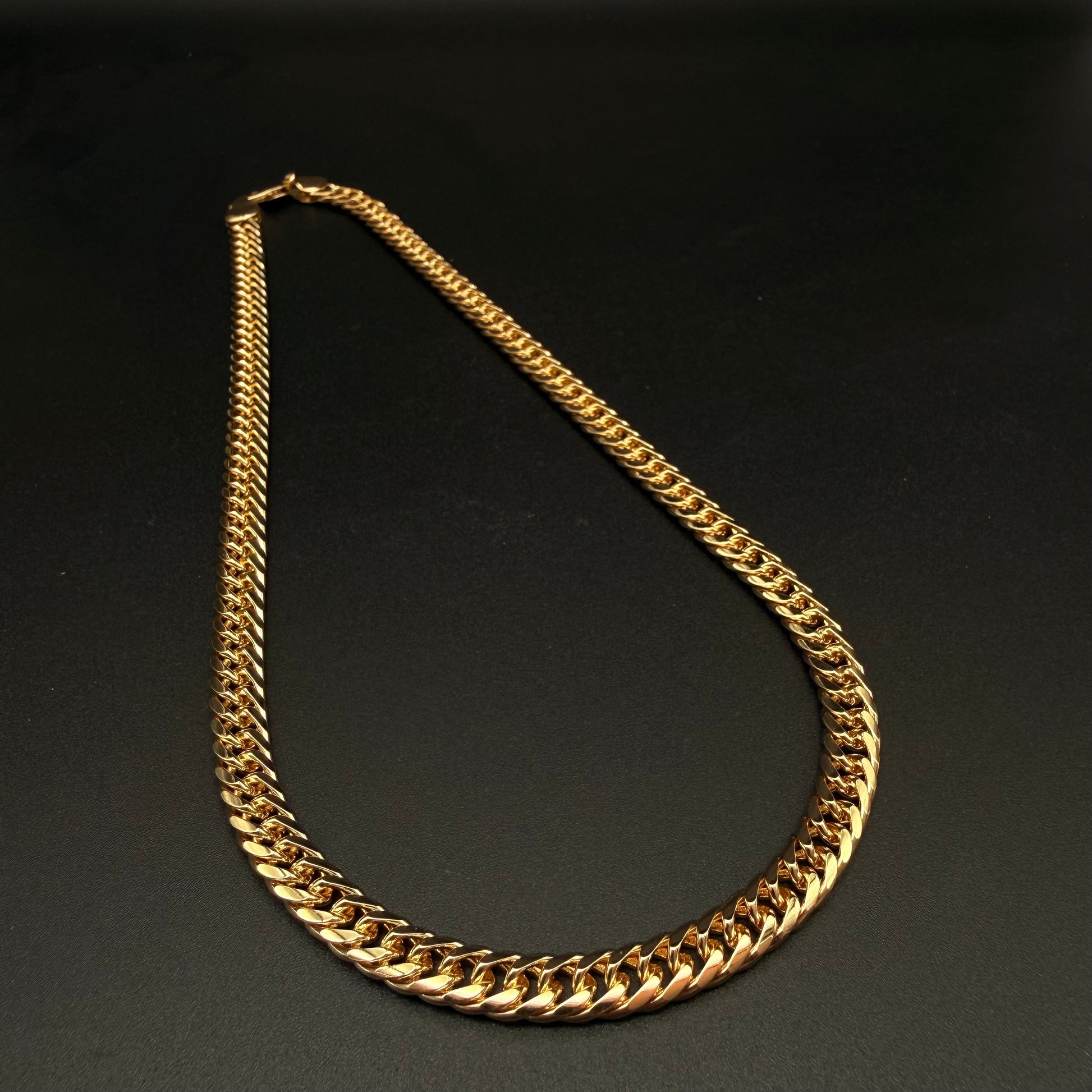 Cadena Doble Cubana Oro – 6 mm – Silver Ice 05