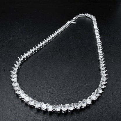 Collar Gotas de Luz Circones Blancos Plata 925 – Silver Ice 03