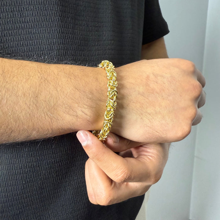 Pulsera Camino del Inca Oro – 8 mm – Silver Ice 02
