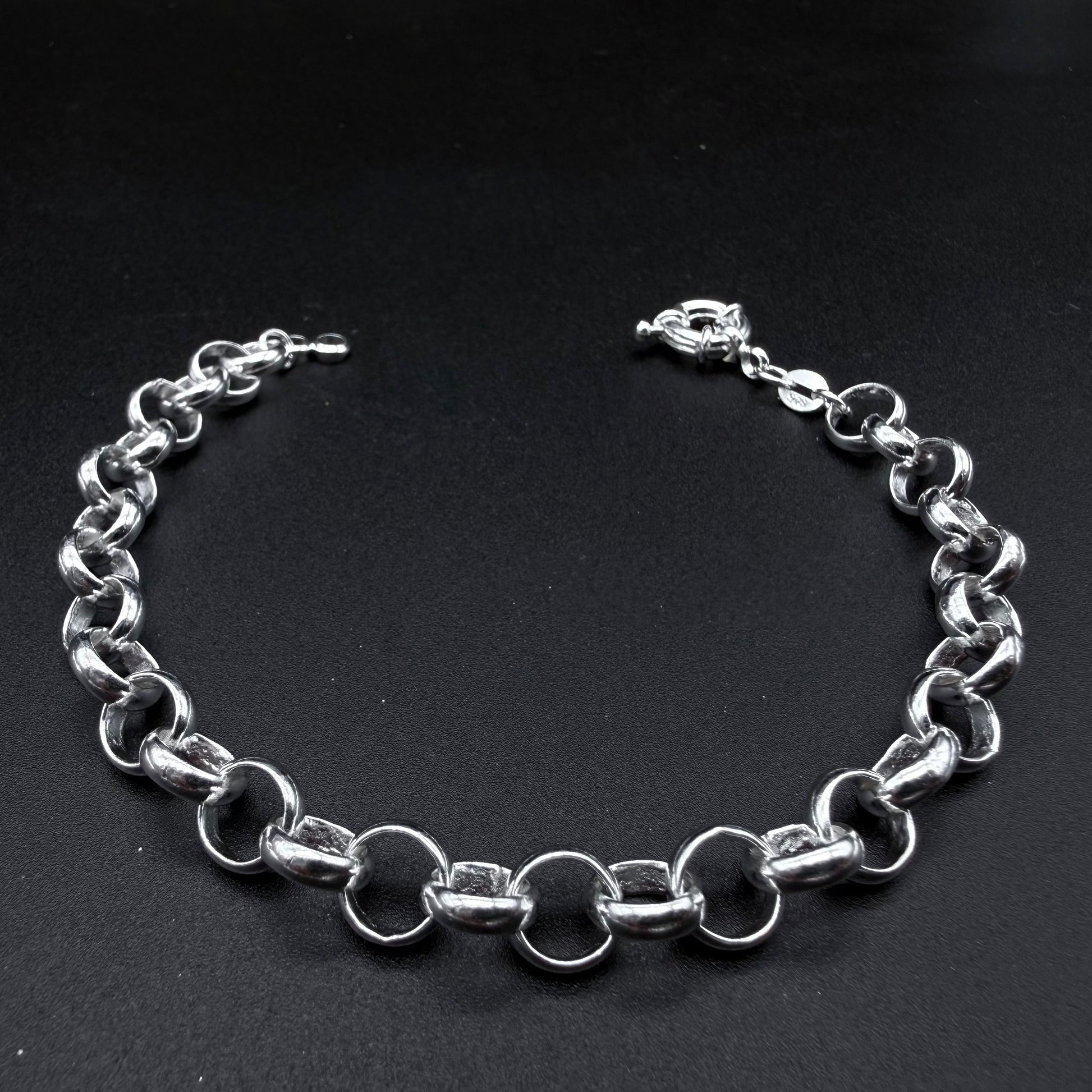 Pulsera Rolo 9mm – Silver Ice 05