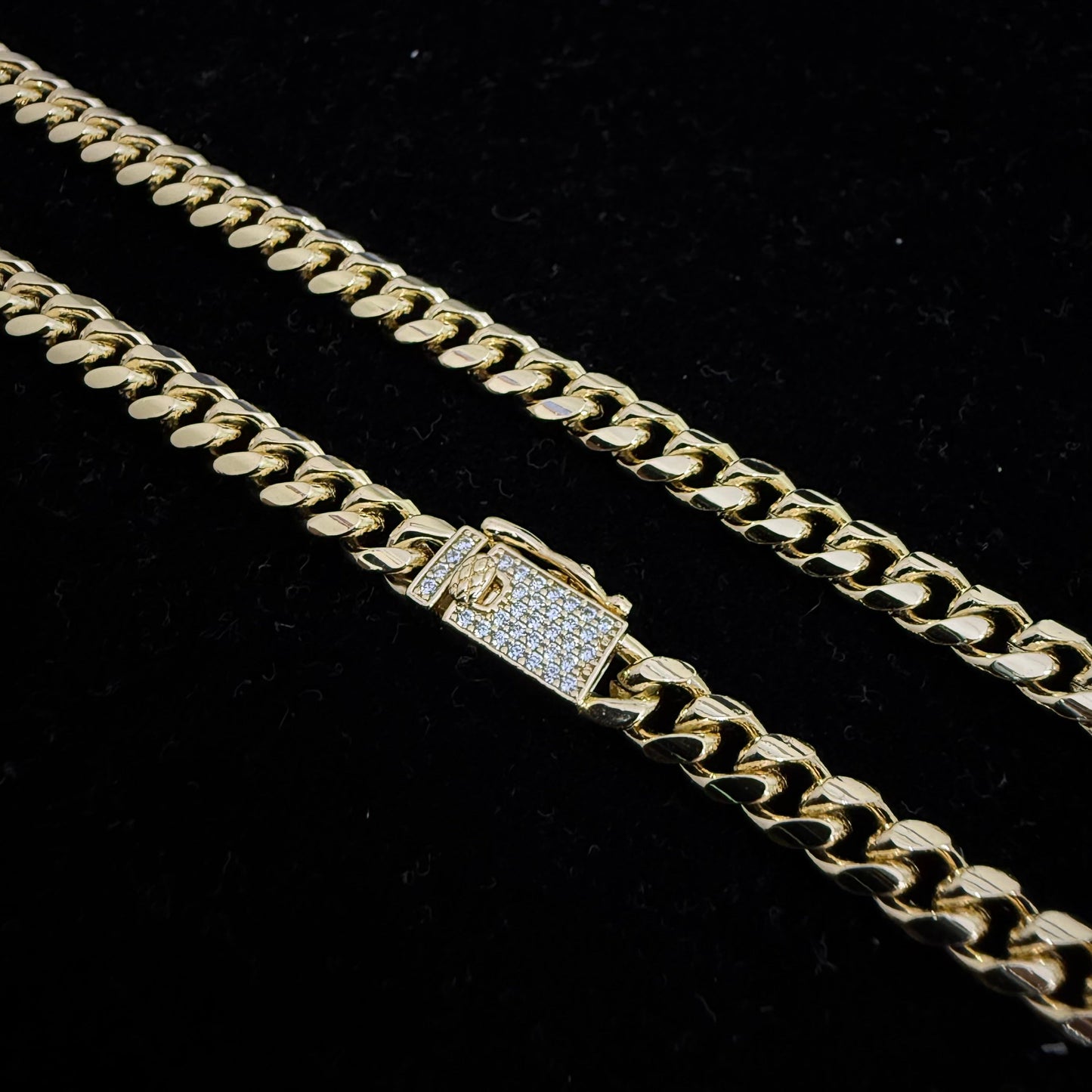 Cadena Cubana Oro – 5 mm – Silver Ice 03