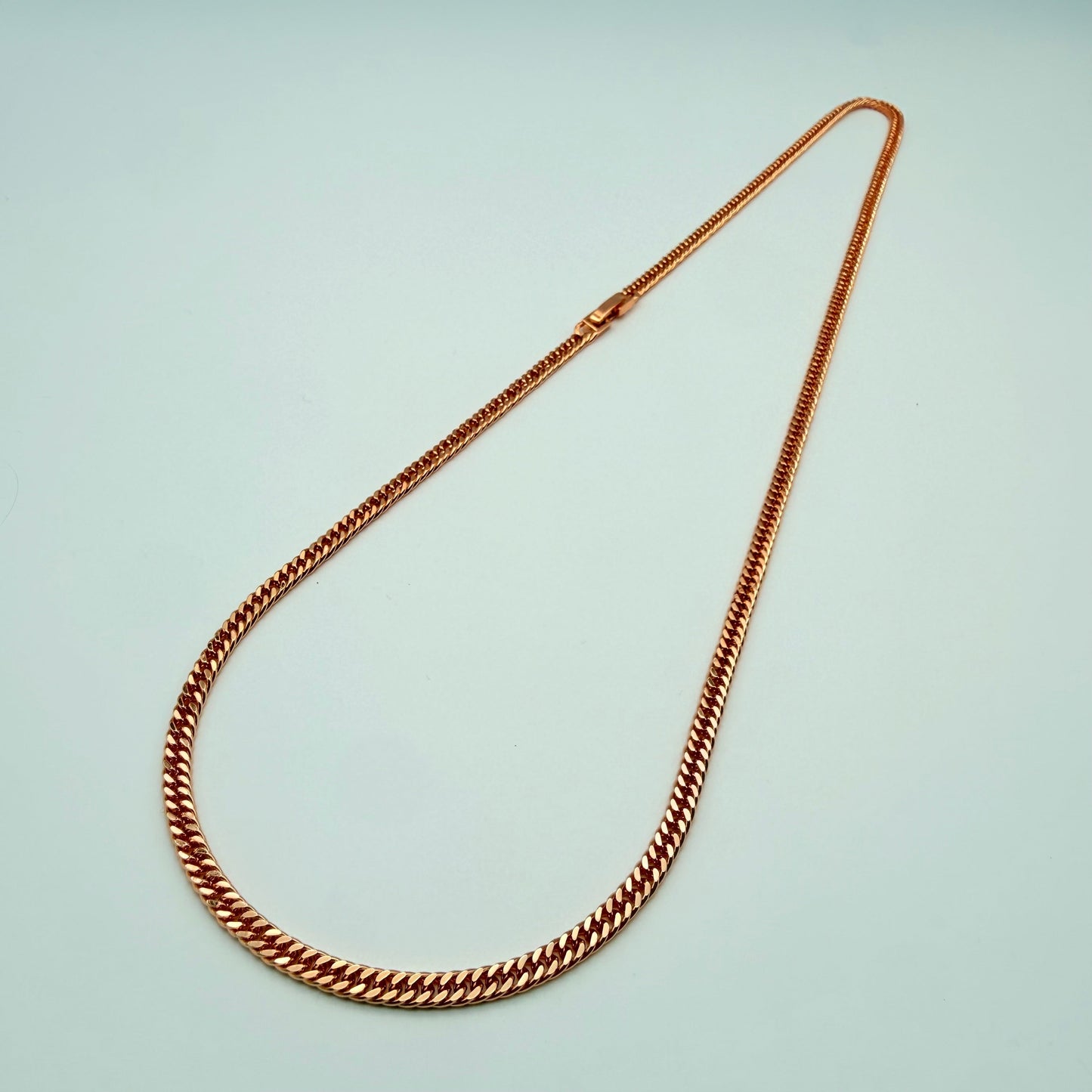Cadena Cubana Oro Goldfilled Rosa – 4mm – Silver Ice 02