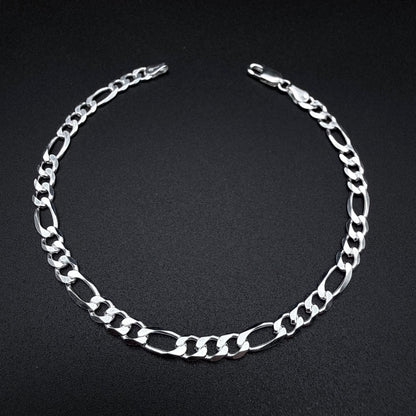 Pulsera Fígaro 5mm - Plata 925 Italy – Silver Ice 03