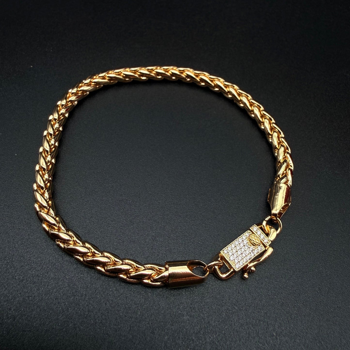 Pulsera Escama Dragón Oro – 4 mm – Silver Ice 04