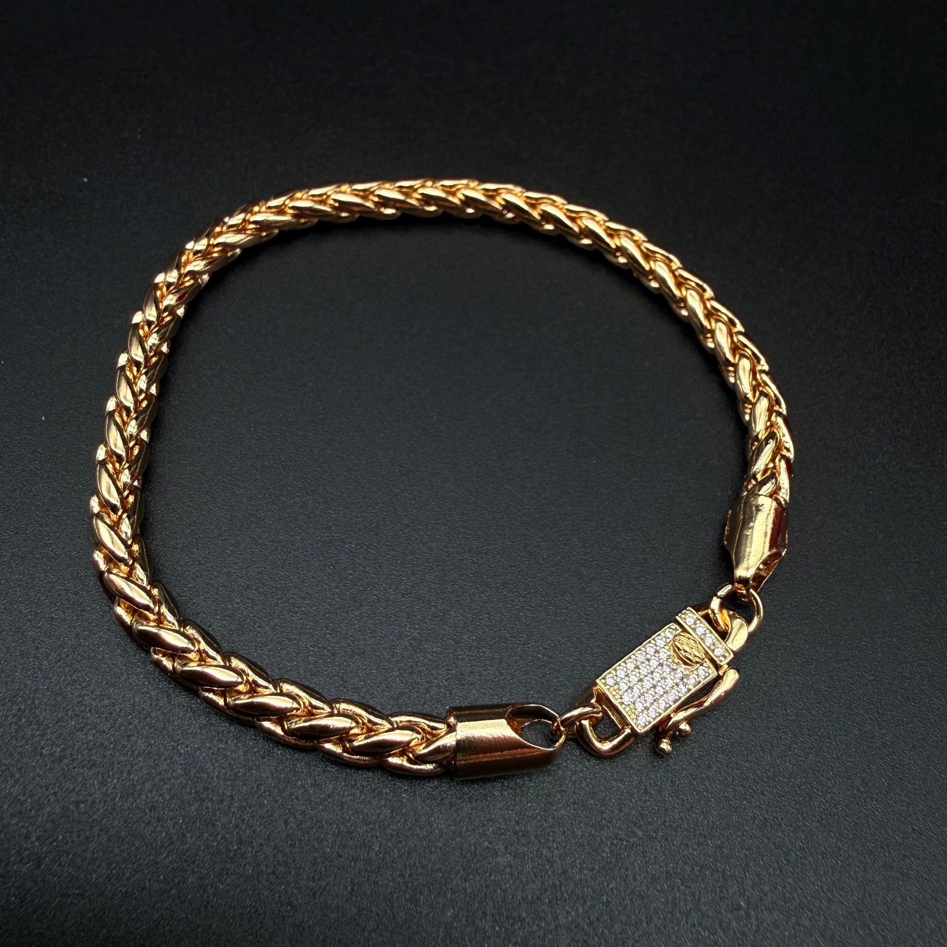 Pulsera Escama Dragón Oro – 4 mm – Silver Ice 04