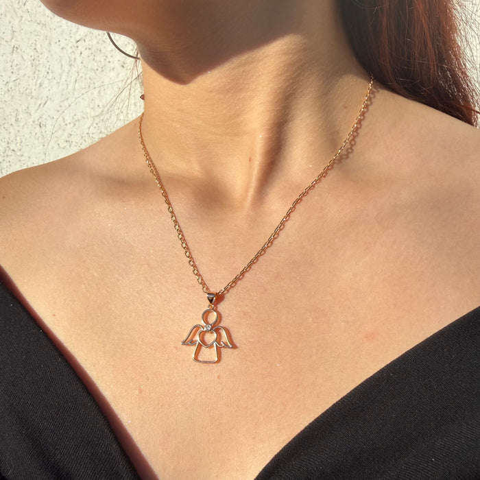 Cadena Ángel de Luz - Oro Goldfilled Rosa – Silver Ice 03