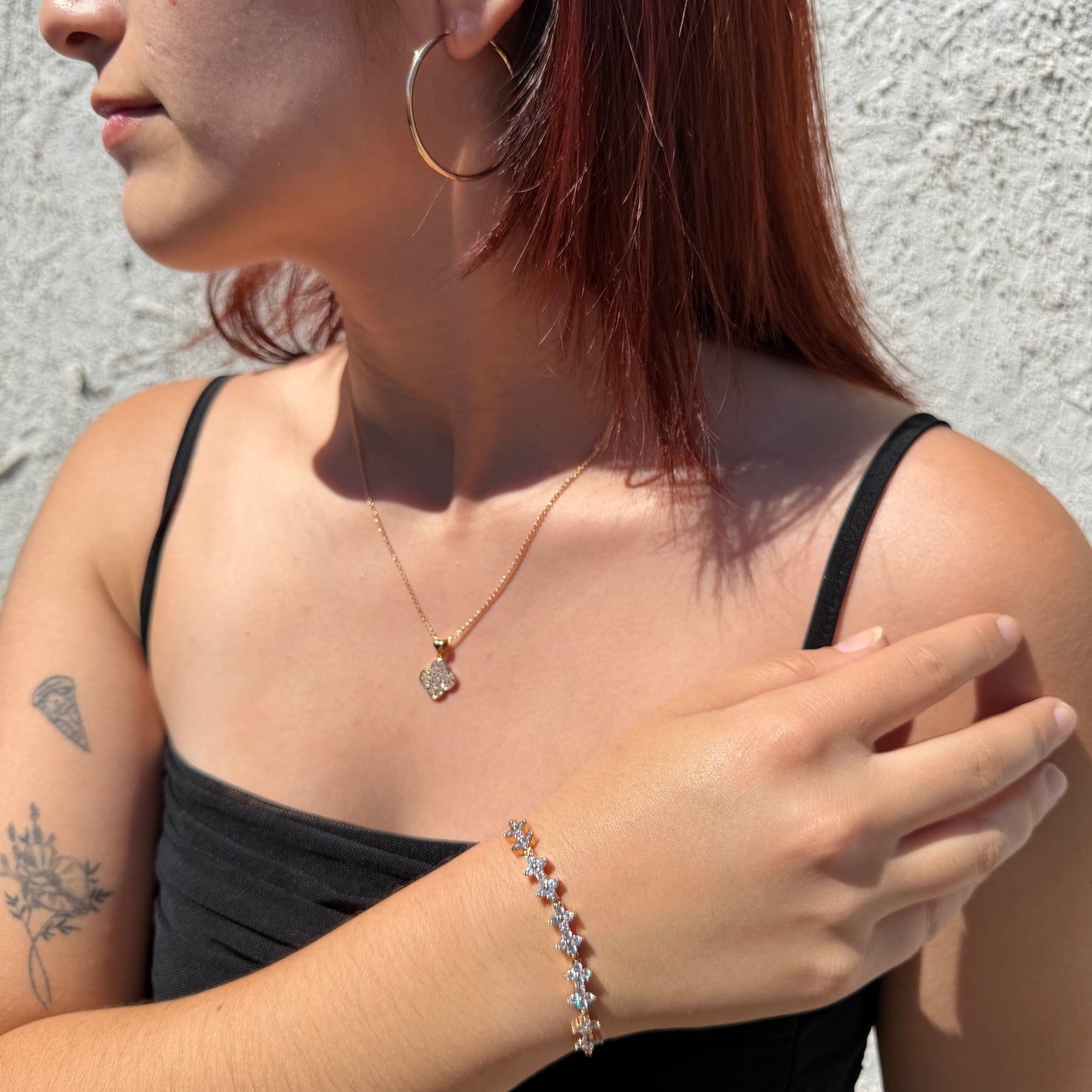 Cadena Van Cleef Bloom - Oro Goldfilled Rosa – Silver Ice 06