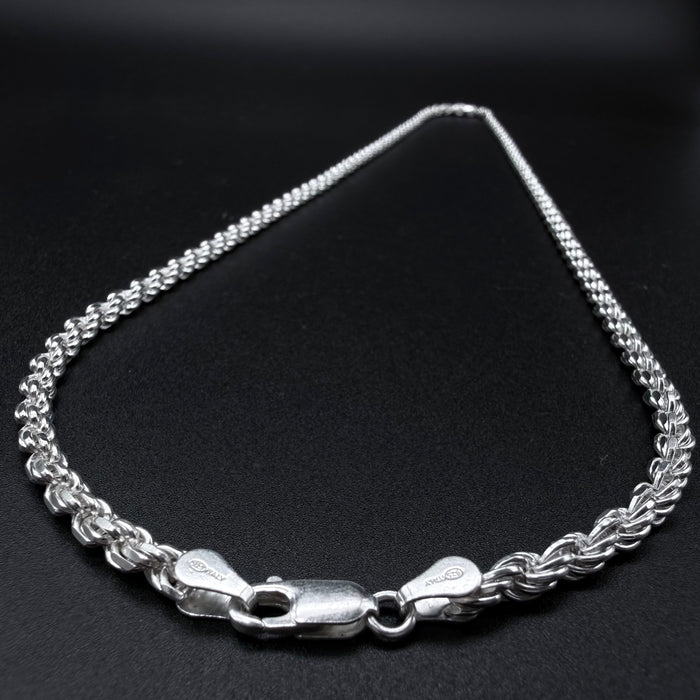 Cadena Turbillón 4mm - Plata 925 Italy – Silver Ice 01