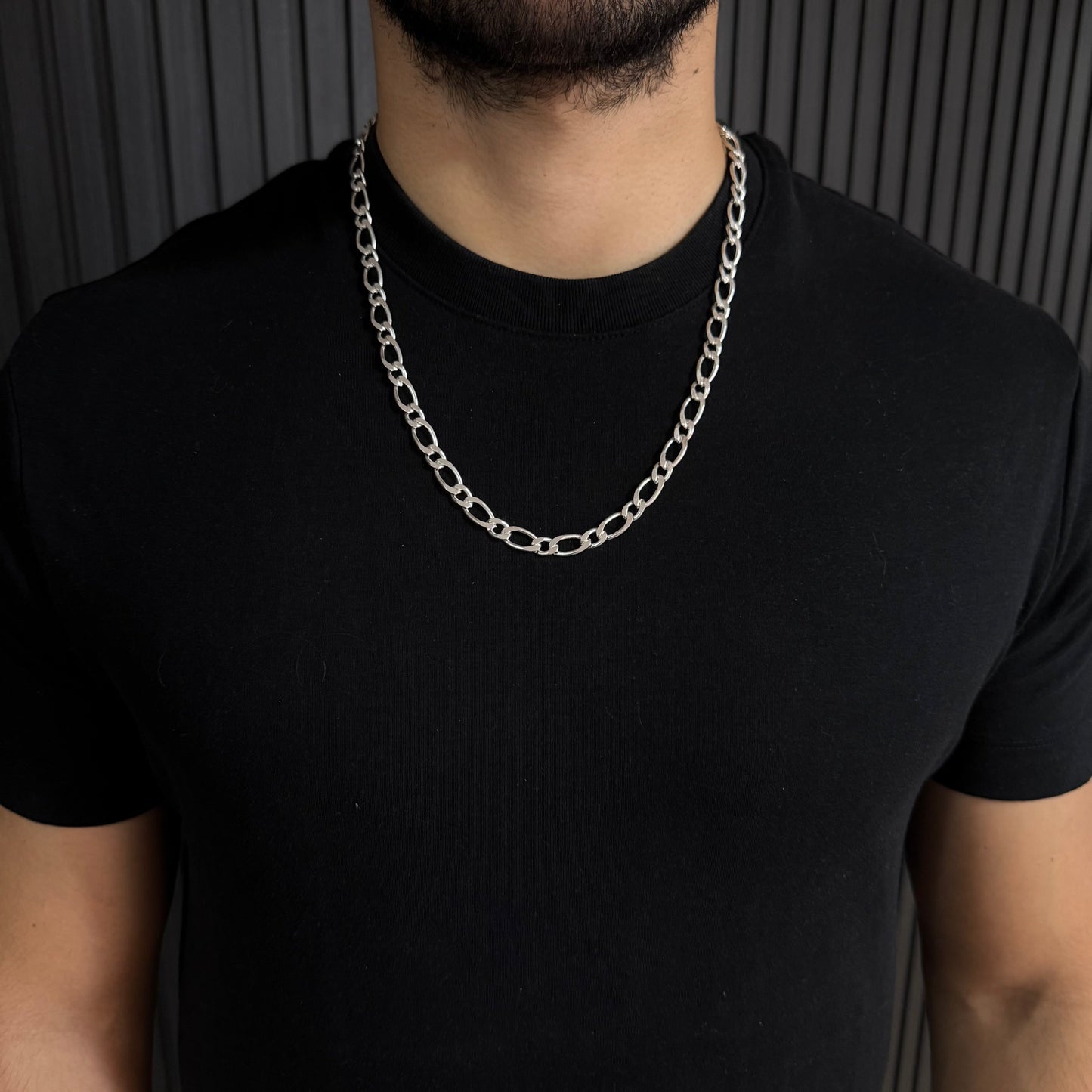Cadena Fígaro 1x1 Plata 925 - 8 mm – Silver Ice 02