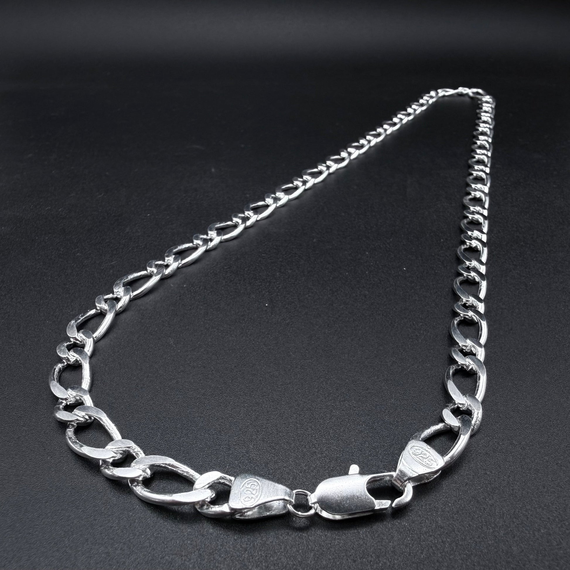 Cadena Fígaro 1x1 Plata 925 - 8 mm – Silver Ice 01