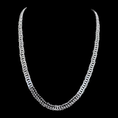 Cadena Triple Grumet 7mm – Silver Ice 01