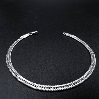 Pulsera Triple Cubana 4mm - Plata 925 Italy – Silver Ice 01