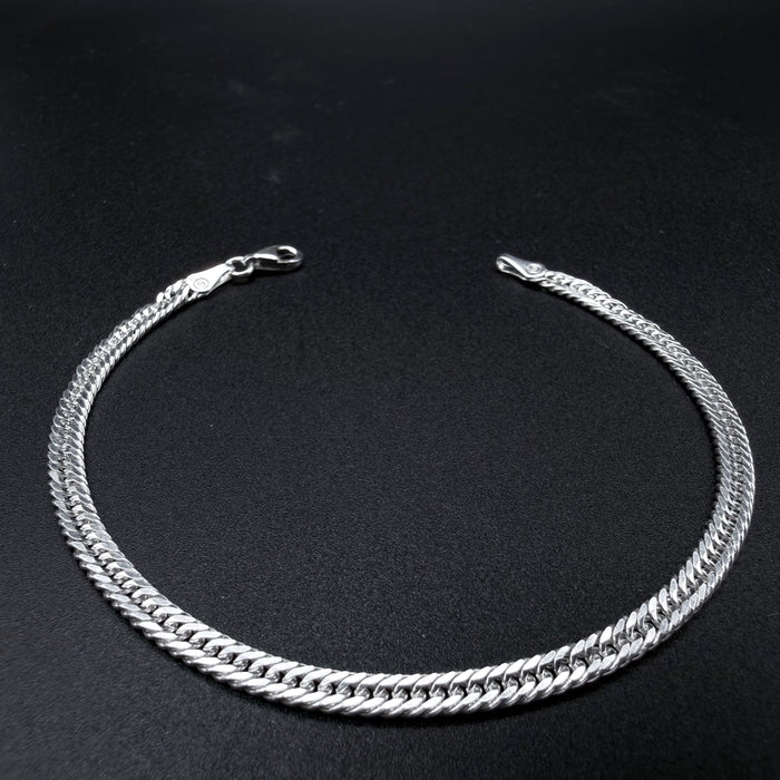 Pulsera Triple Cubana 4mm - Plata 925 Italy – Silver Ice 01