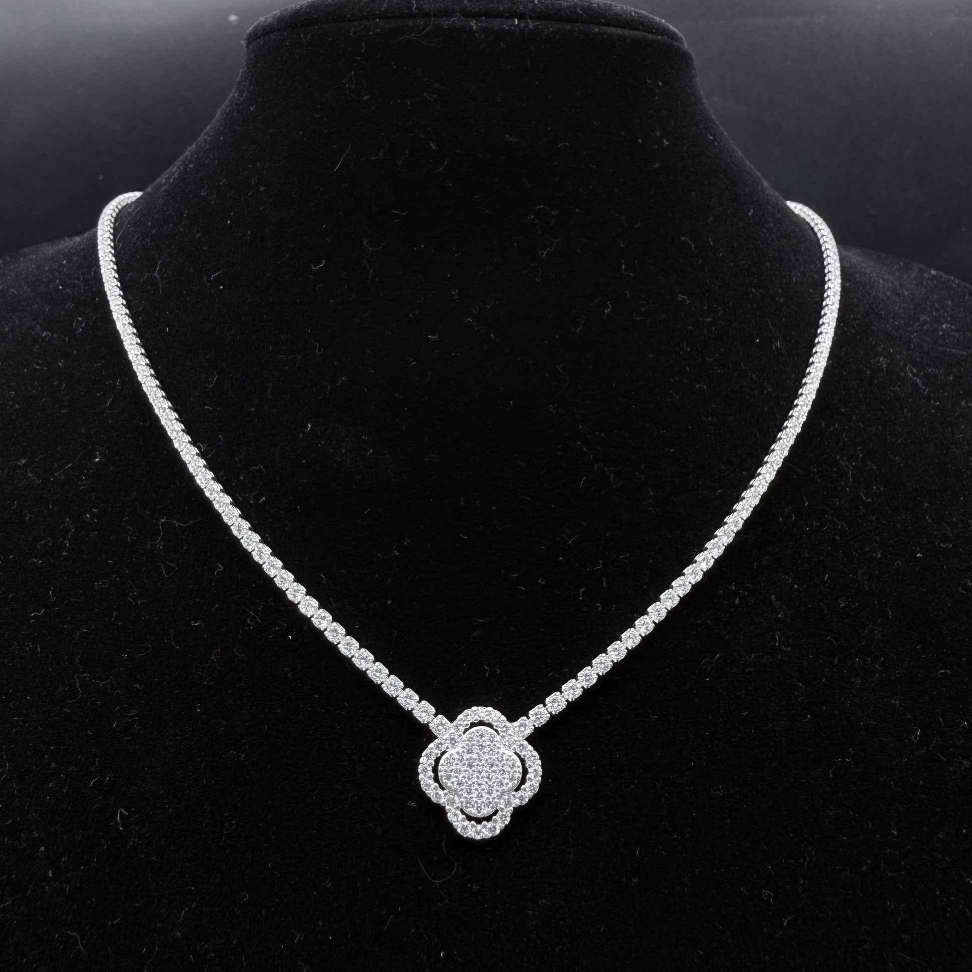 Collar Trébol Glamour Plata 925 – Silver Ice 05