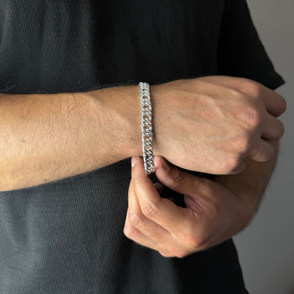 Pulsera Triple Grumet - 9mm – Silver Ice 03