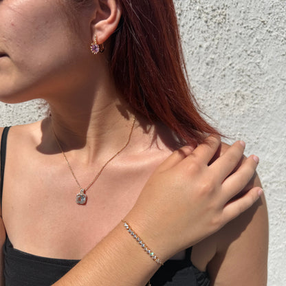 Cadena Cielo Celeste - Oro Goldfilled Rosa – Silver Ice 02