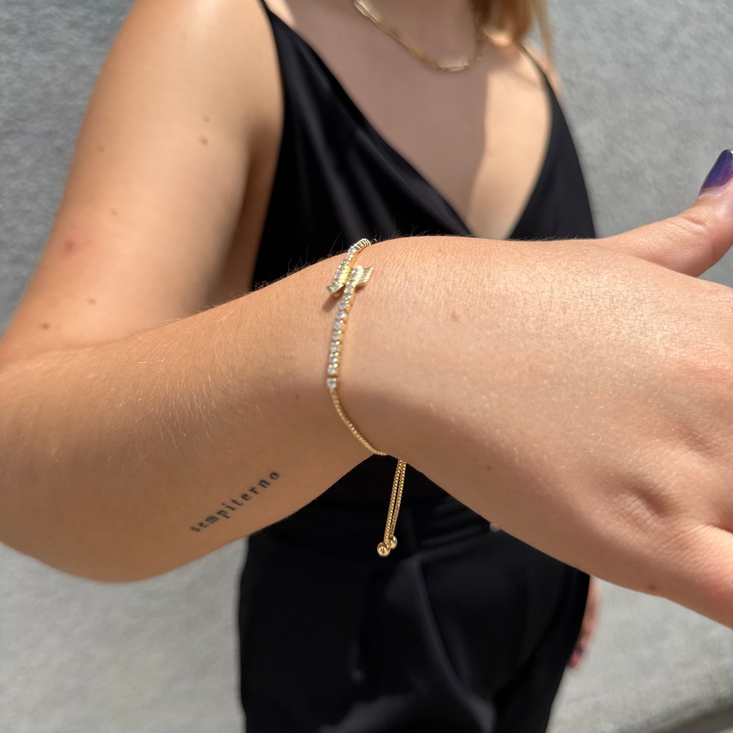 Pulsera Flechas Oro – Silver Ice 03