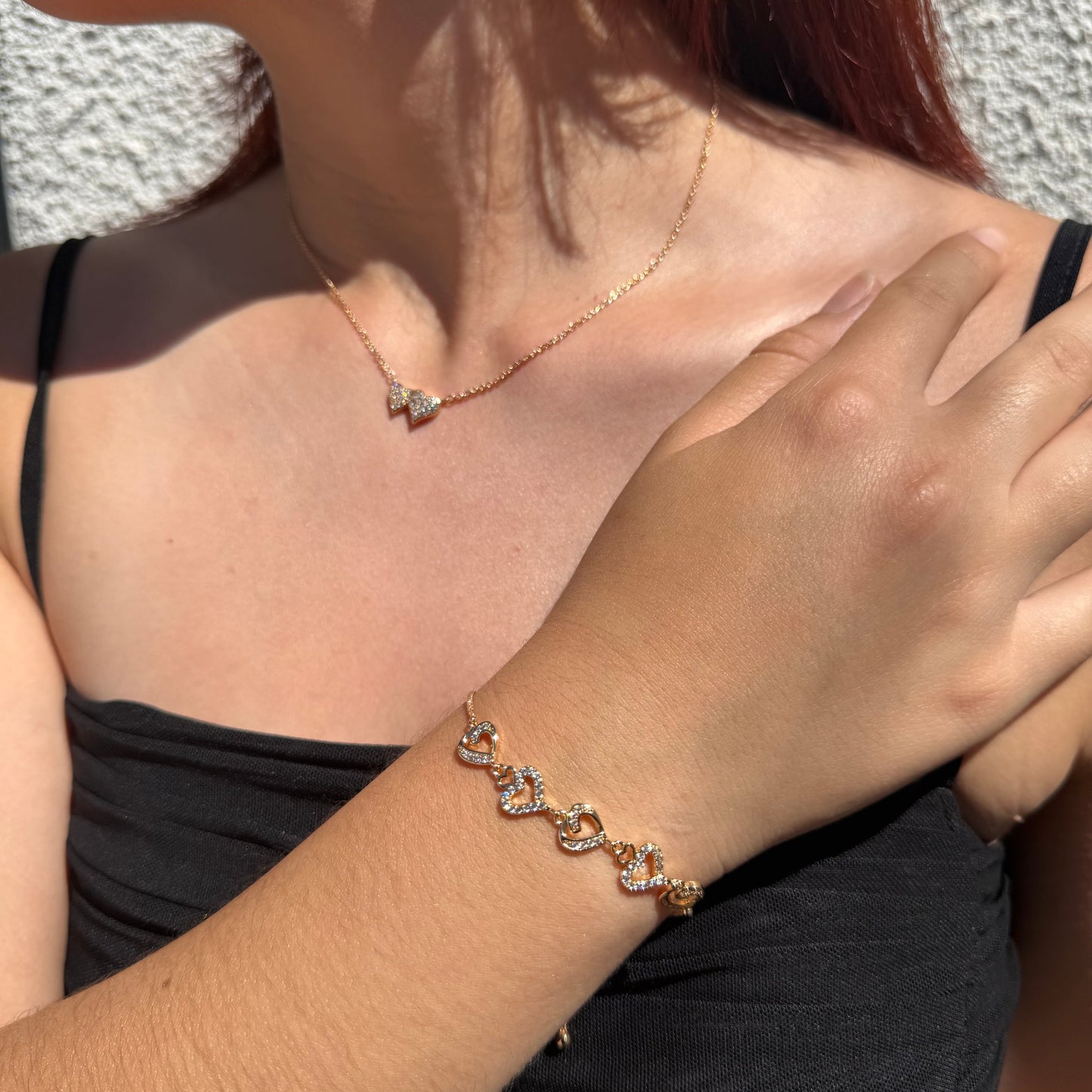 Cadena Twin Glow - Oro Goldfilled Rosa – Silver Ice 04