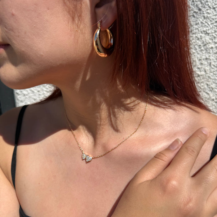 Cadena Twin Glow - Oro Goldfilled Rosa – Silver Ice 03