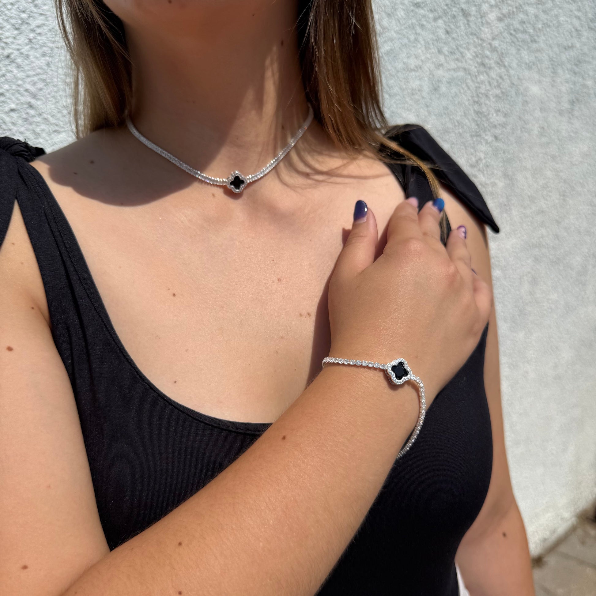 Pulsera Tennis Van Cleef Tennis 2mm – Silver Ice 07