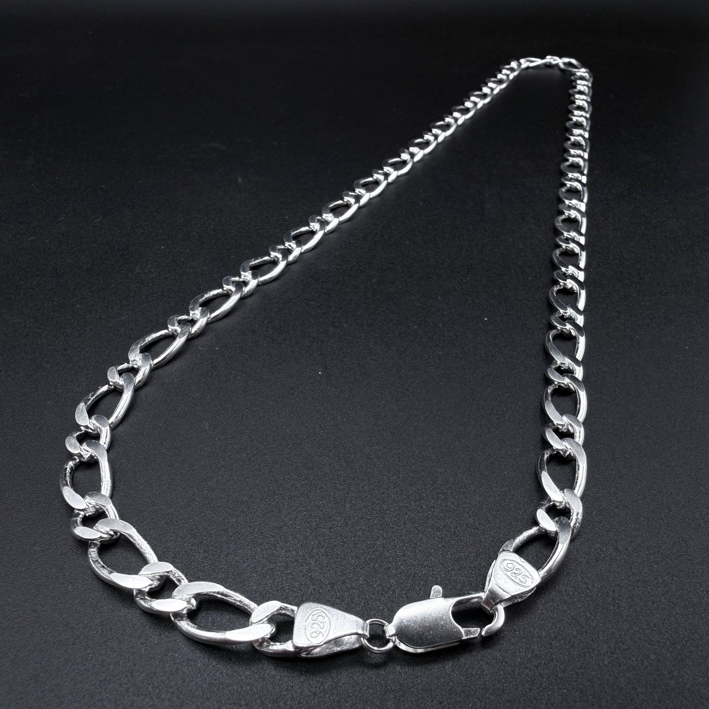 Cadena Fígaro 1x1 Plata 925 - 8 mm – Silver Ice 03