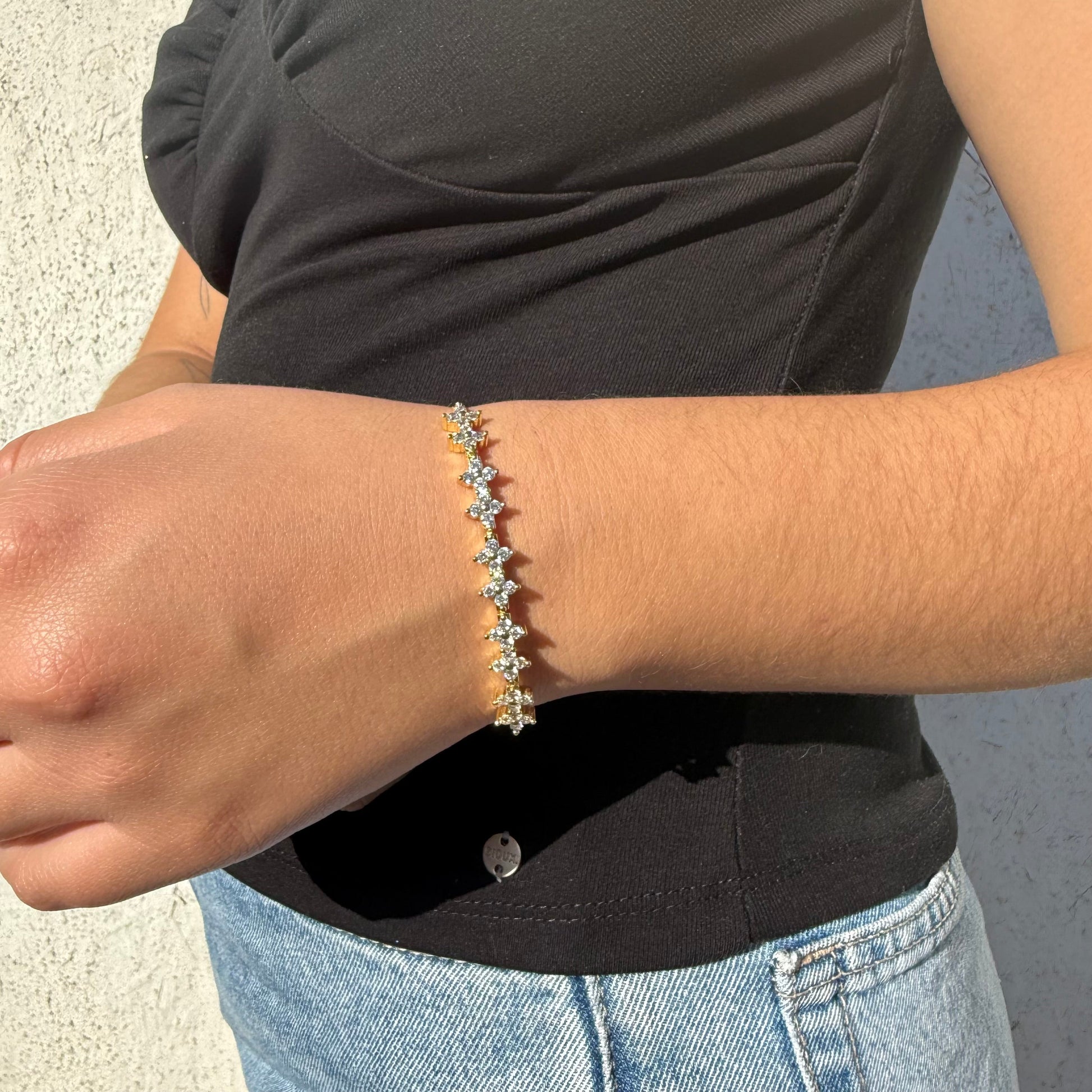 Pulsera Jardín Dorado Oro Goldfilled – Silver Ice 03