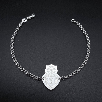 Pulsera Orgullo Azul Plata 925 – Silver Ice 02