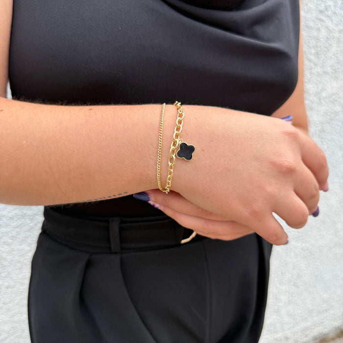 Pulsera Van Cleef Ébano Oro – Silver Ice 03