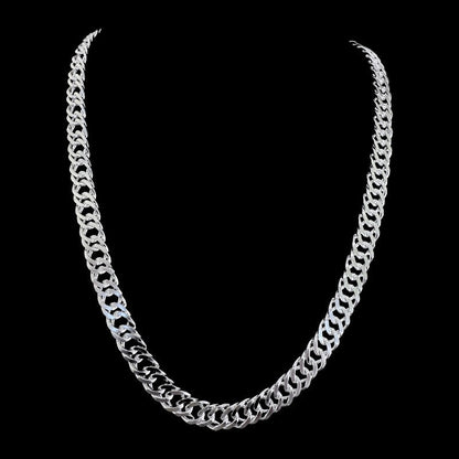 Cadena Triple Grumet 9mm – Silver Ice 01
