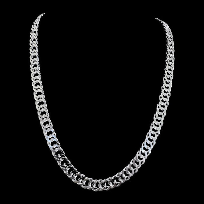 Cadena Triple Grumet 9mm – Silver Ice 01
