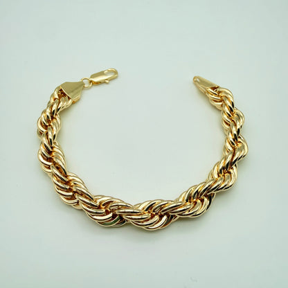 Pulsera Turbillón Oro Goldfilled – 11 mm – Silver Ice 01