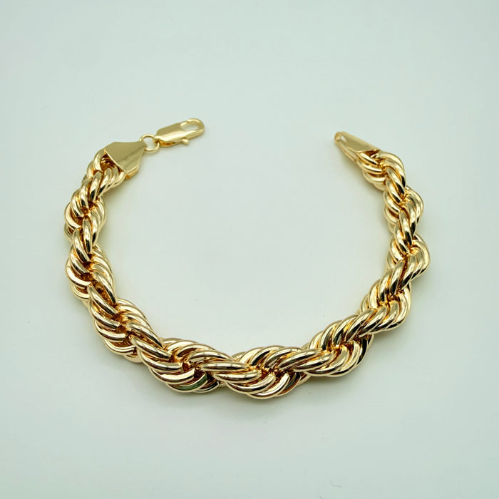 Pulsera Turbillón Oro Goldfilled – 11 mm – Silver Ice 01