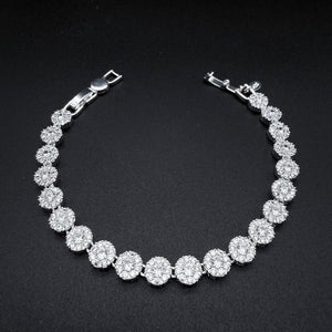 pulsera  Glam circones blancos Plata 925