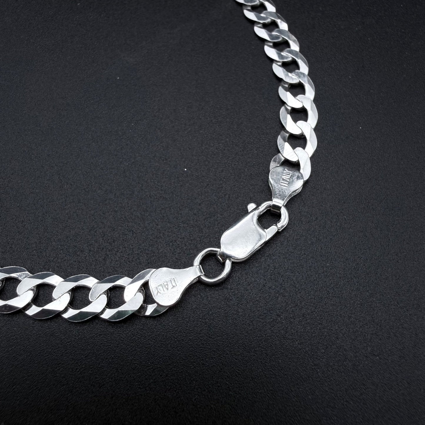 Cadena Cubana 7mm - Plata 925 Italy – Silver Ice 02