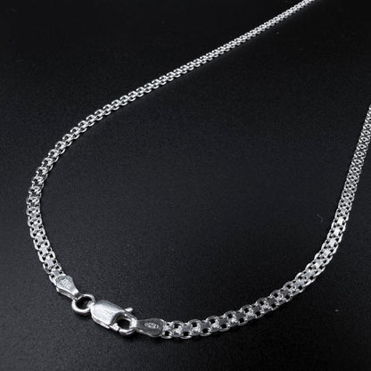 Cadena Tejido Chino 3mm - Plata 925 Italy – Silver Ice 02