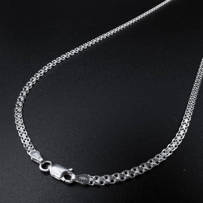 Cadena Tejido Chino 3mm - Plata 925 Italy – Silver Ice 02