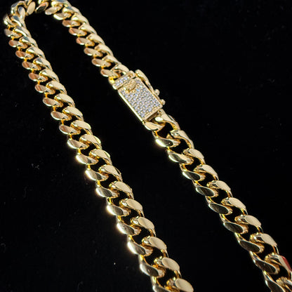 Pulsera Cubana Oro – 5 mm – Silver Ice 02