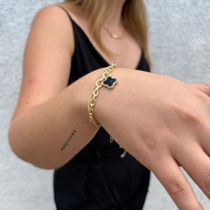 Pulsera Van Cleef Ébano Oro – Silver Ice 02
