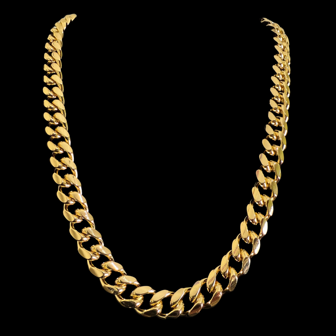 Cadena Cubana Oro – 12 mm – Silver Ice 02