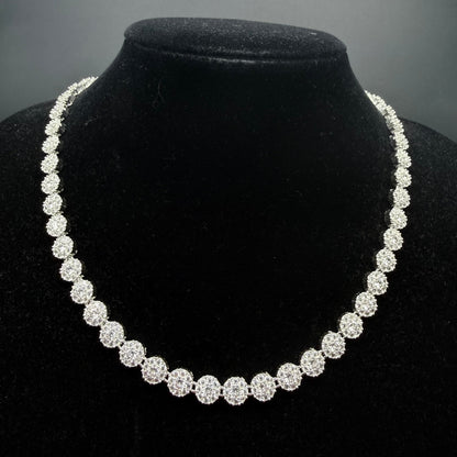 Collar Glam Circones Blancos Plata 925 – Silver Ice 05