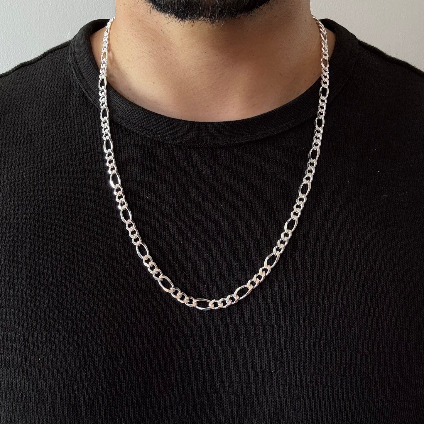 Cadena Fígaro - 8 mm – Silver Ice 04