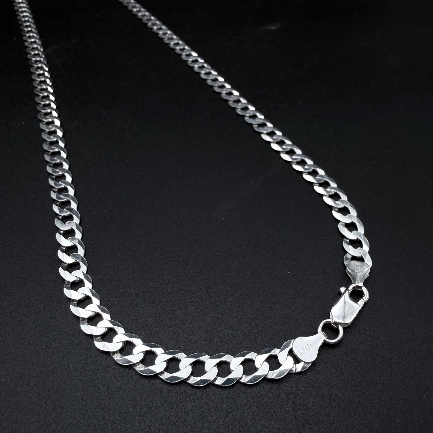 Cadena Cubana 7mm - Plata 925 Italy – Silver Ice 01