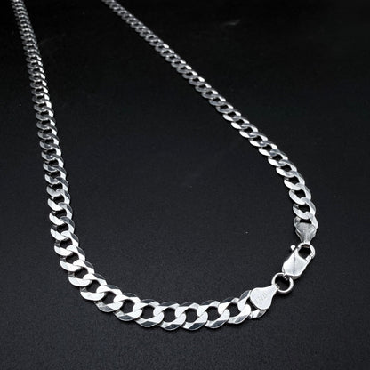 Cadena Cubana 7mm - Plata 925 Italy – Silver Ice 01