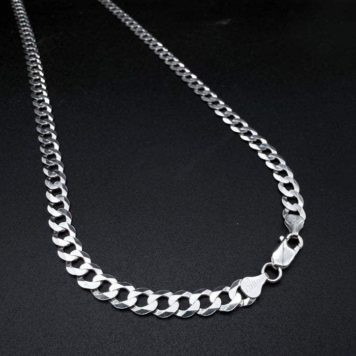 Cadena Cubana 7mm - Plata 925 Italy – Silver Ice 01